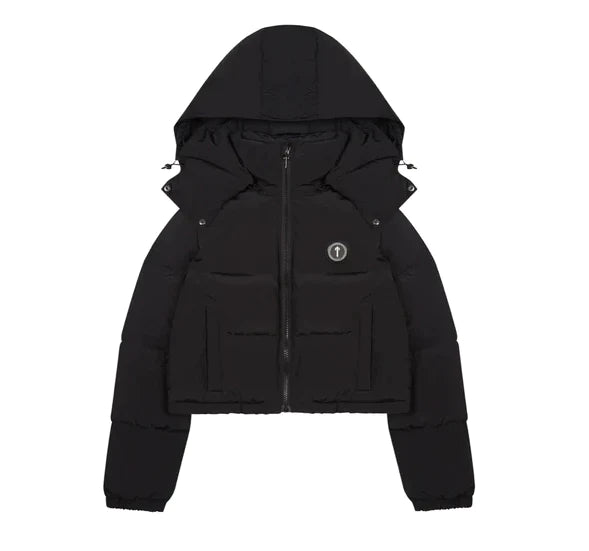 Trapstar Women's Irongate Detachable Hooded Puffer Jacket - Black