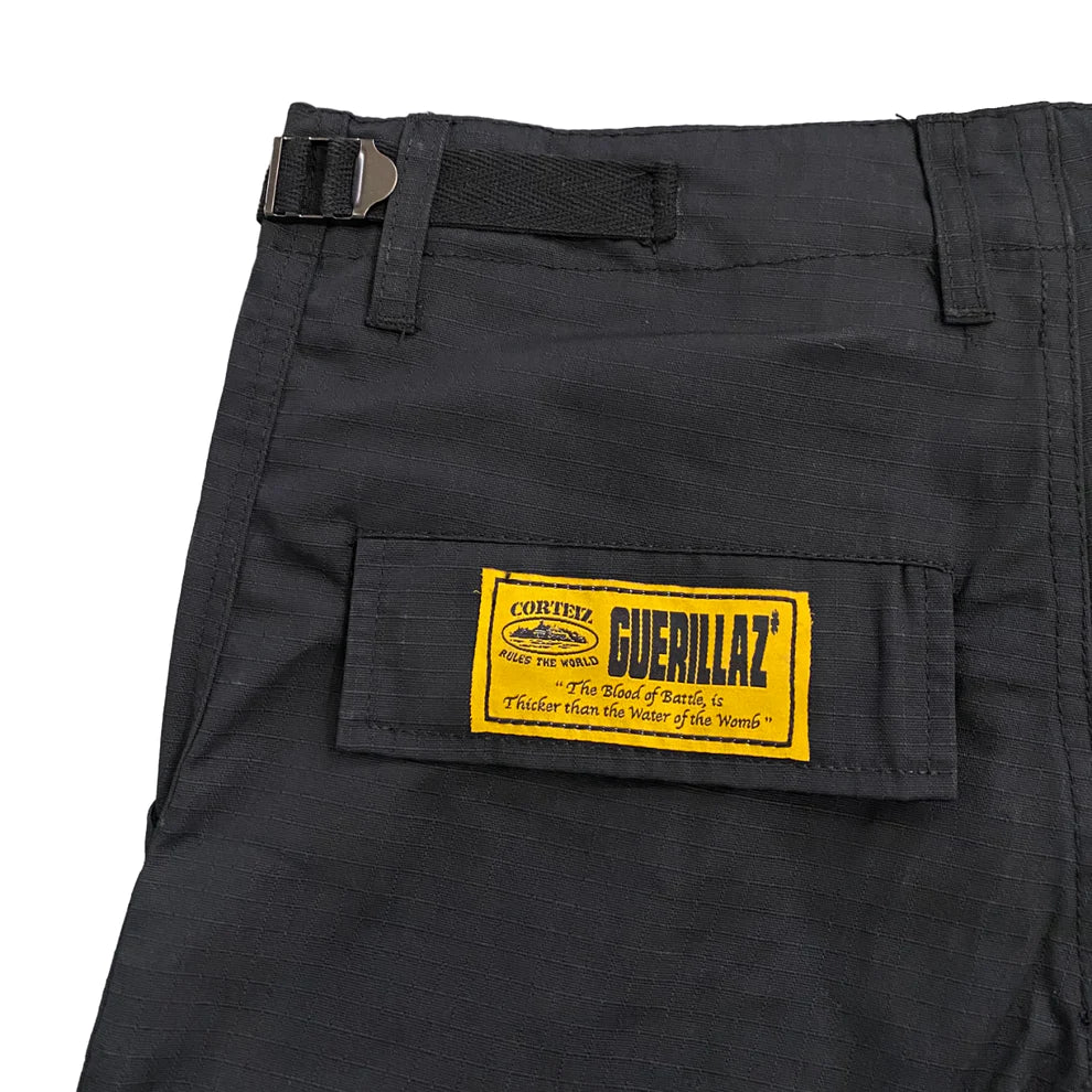 Corteiz Cargo Short - Black/Yellow