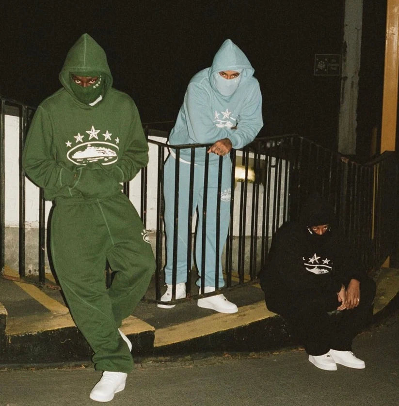 Corteiz 5 Starz Alcatraz Hoodie - (GREEN)