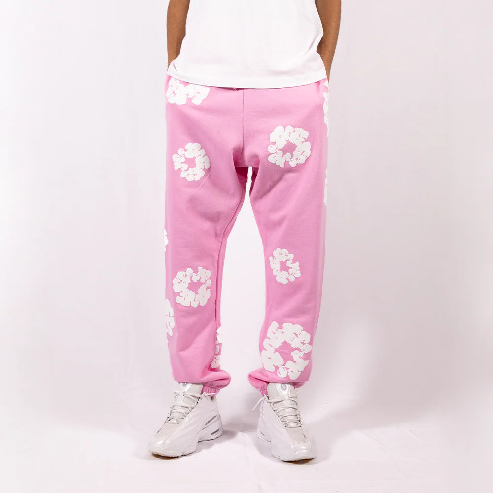 Denim Tears Jogging Trousers The Cotton Wreath Pink