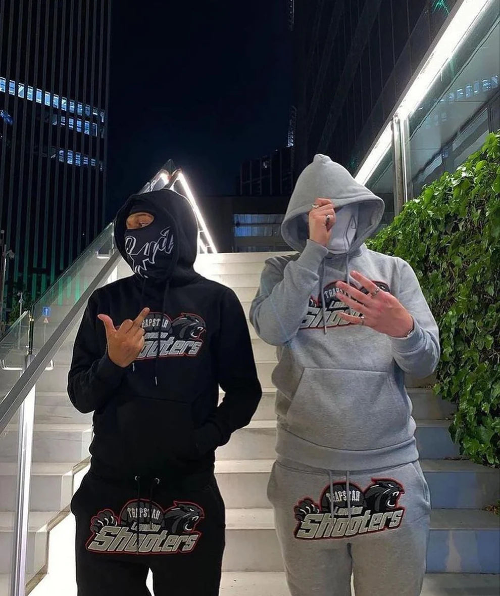 Trapstar Shooters Hooded Tracksuit - Blackout