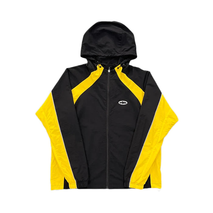 Corteiz Alcatraz Sun Rain WindBreaker Black Yellow