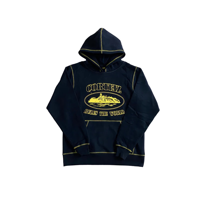 Corteiz Superior Hoodie - (BLACK/YELLOW)