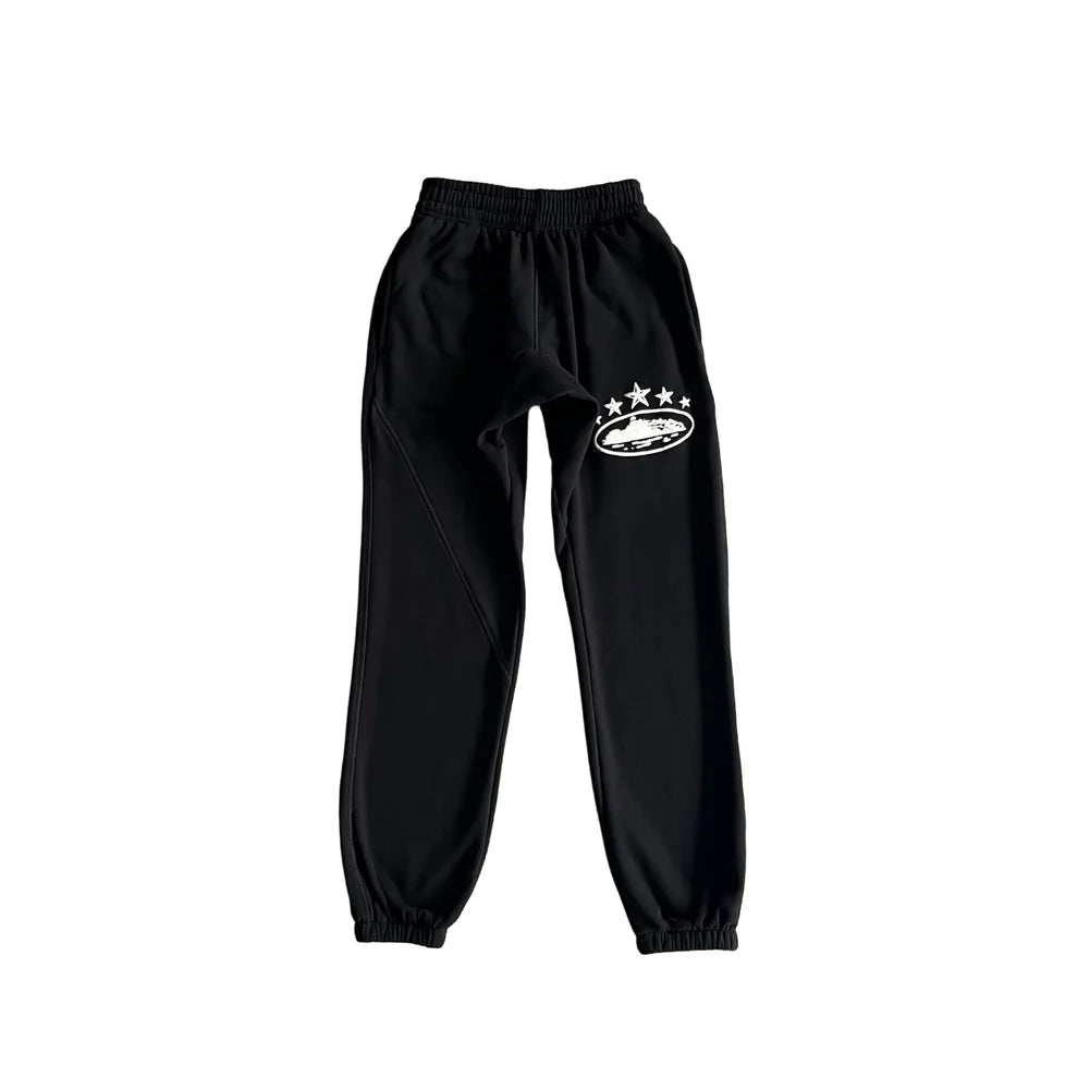 Corteiz 5 Starz Alcatraz Jogging - (BLACK)