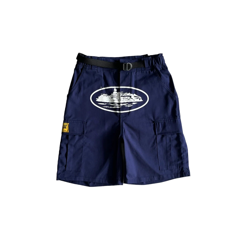 Corteiz Cargo Short - Navy