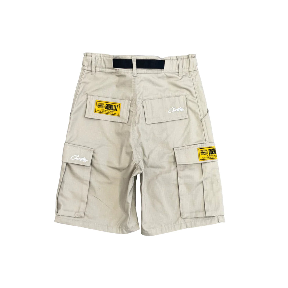 Corteiz Cargo Short - Cream/White