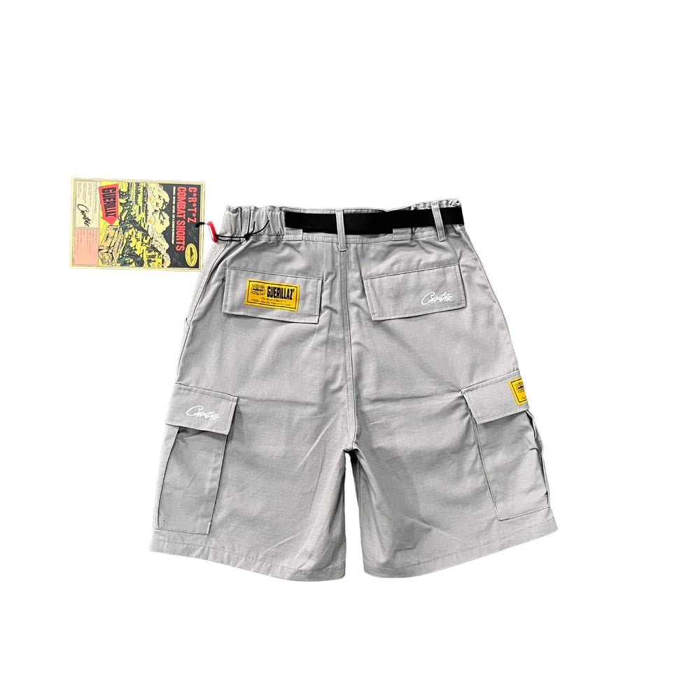 Corteiz Cargo Short - Grey/White