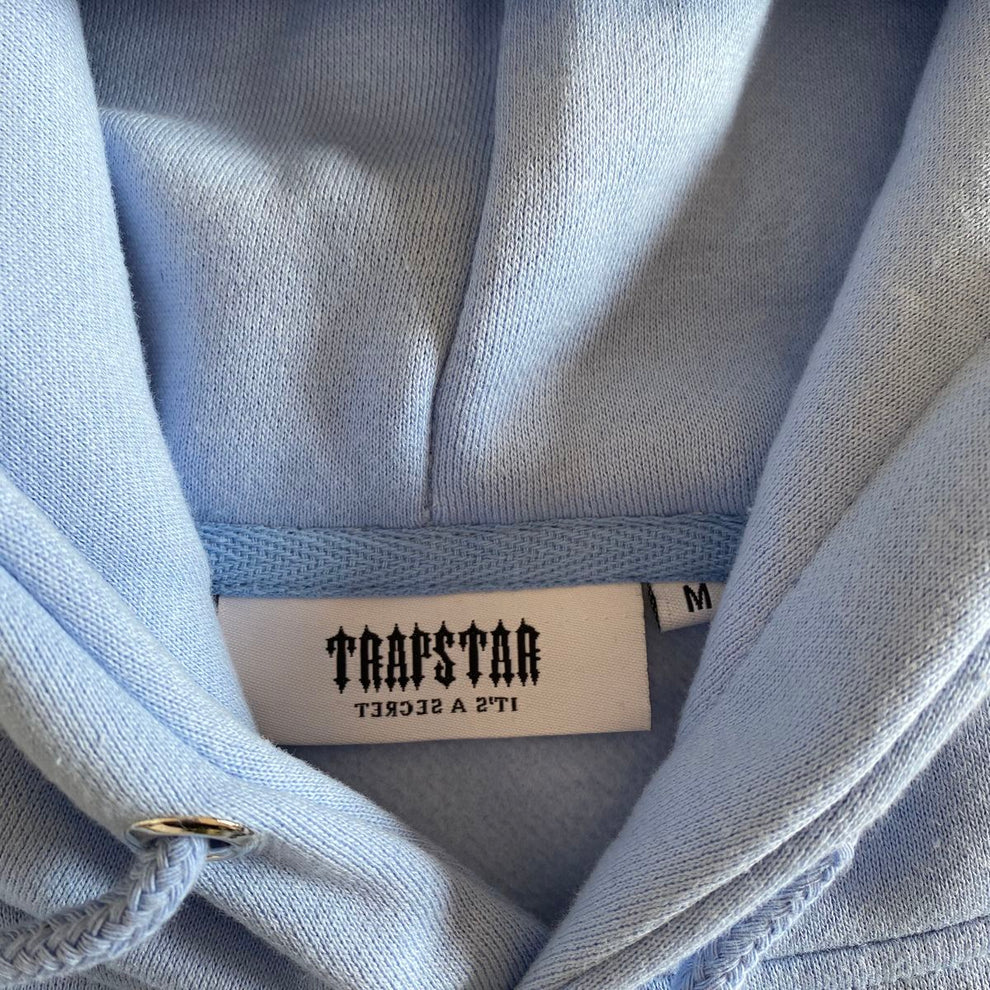 Trapstar V-Stripe Hooded Tracksuit - Cashmere Blue / White / Grey