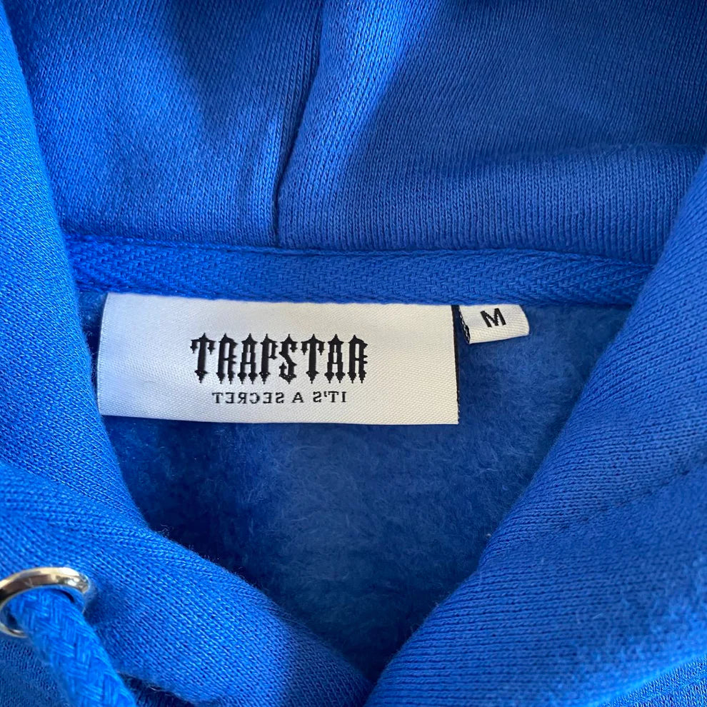 Trapstar V-Stripe Hooded Tracksuit - Blue / White / Grey