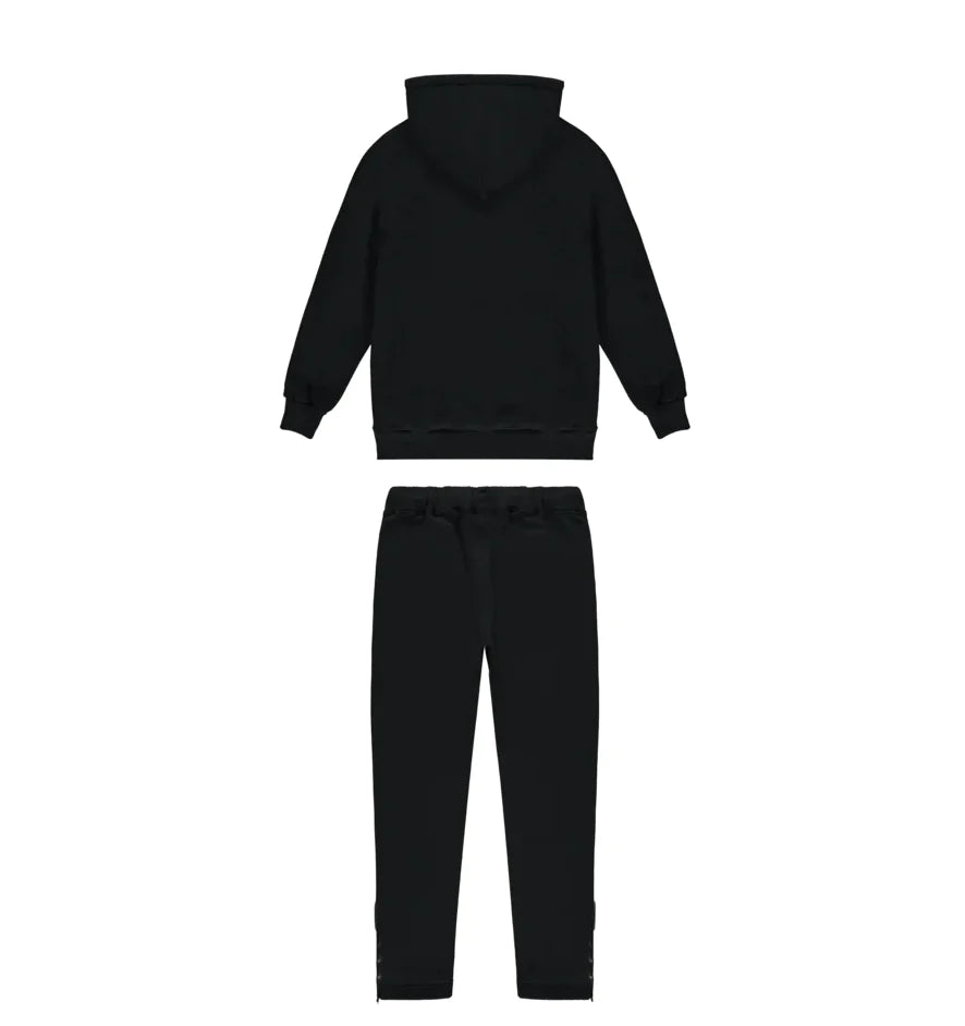 Trapstar Chenille Decoded Hooded Tracksuit - Black Revolution