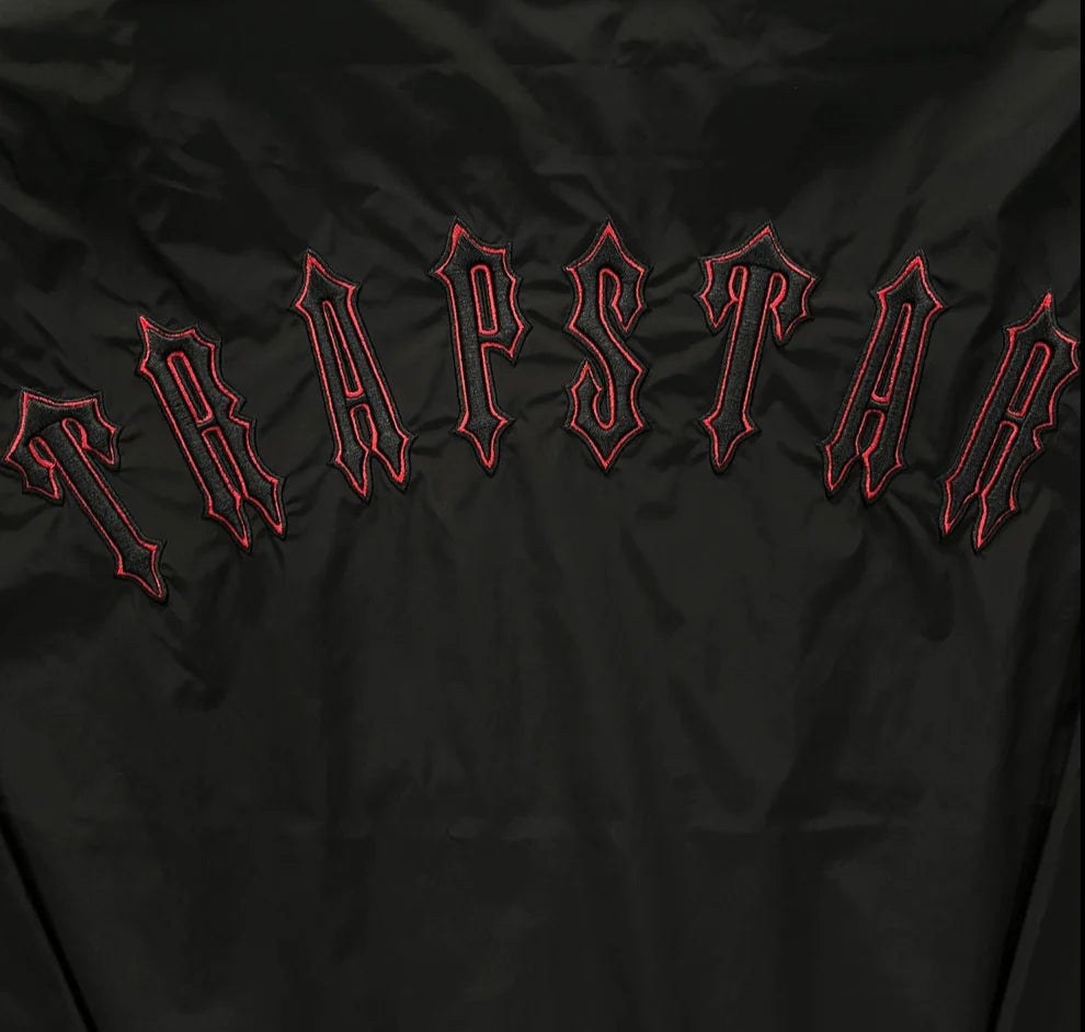 Trapstar Irongate Windbreaker Jacket - Black/Red