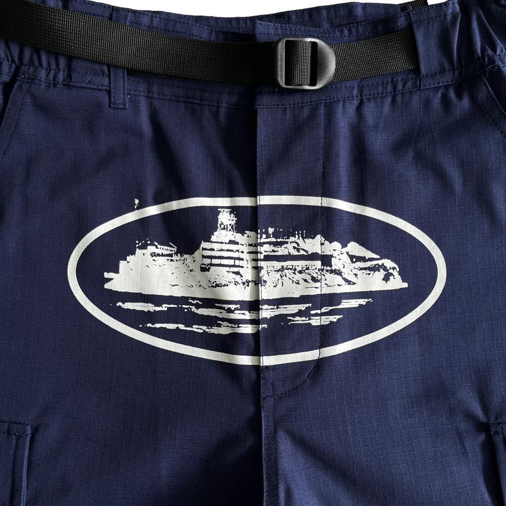 Corteiz Cargo Short - Navy