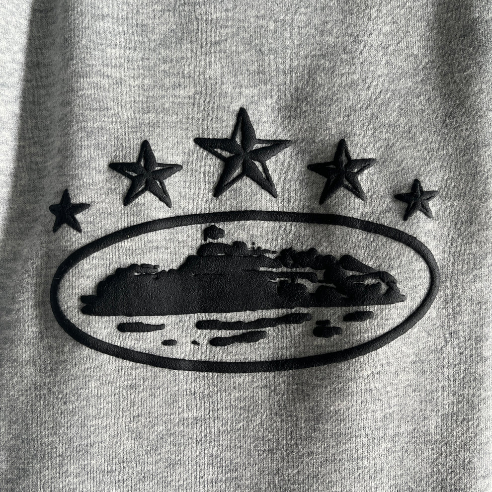 Corteiz 5 Starz Alcatraz Jogging - (GREY)