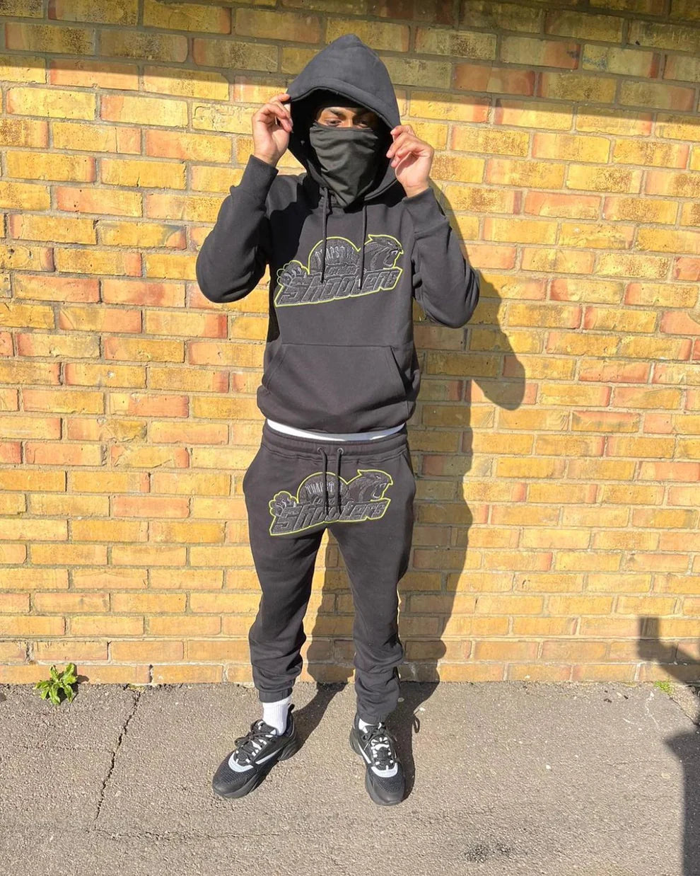 Trapstar Shooters Hooded Tracksuit - Black Lime