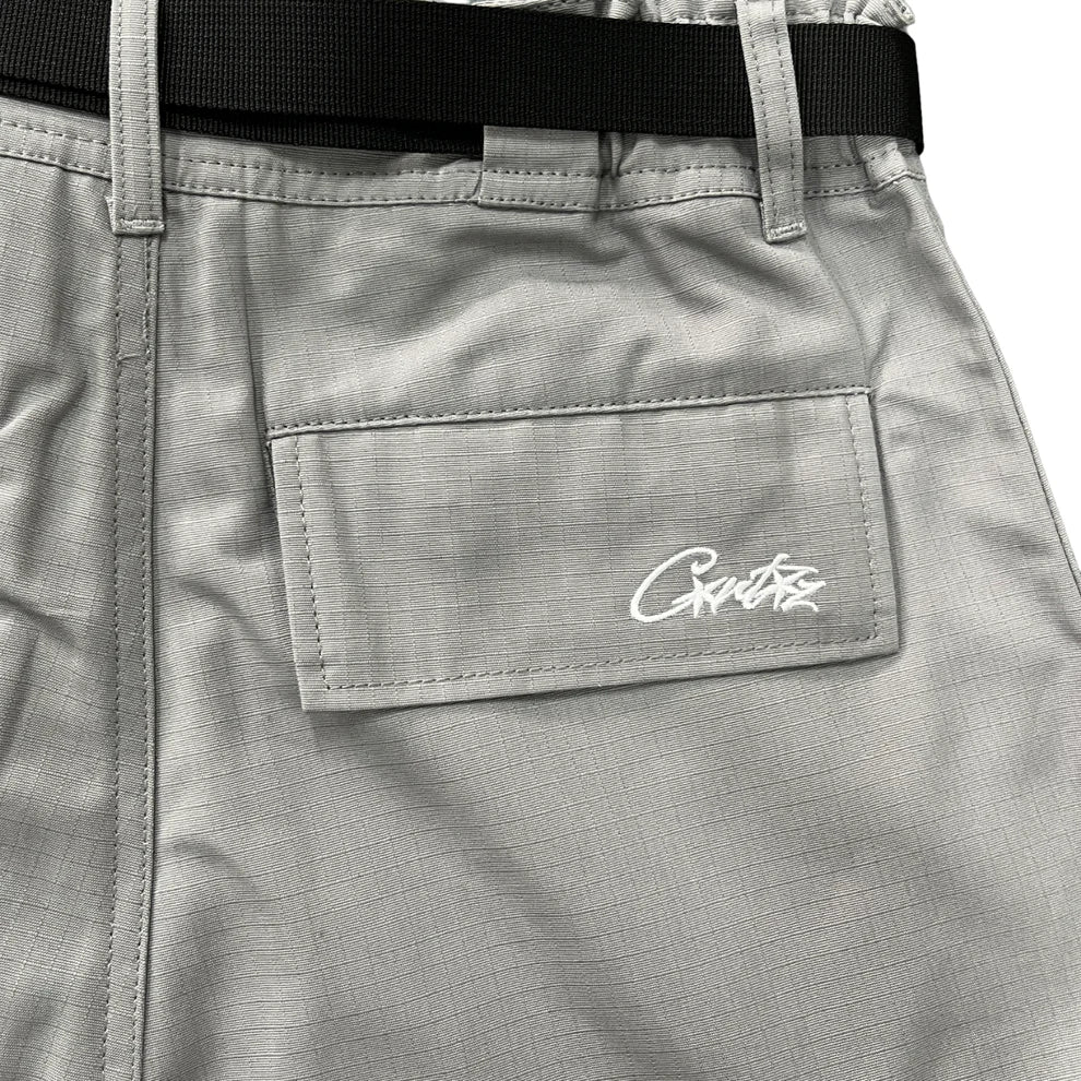 Corteiz Cargo Short - Grey/White