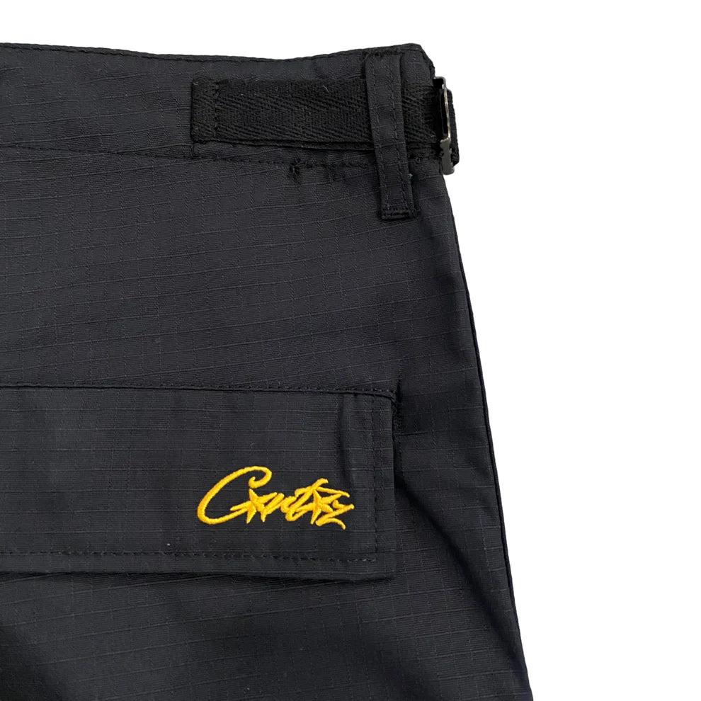 Corteiz Cargo Short - Black/Yellow