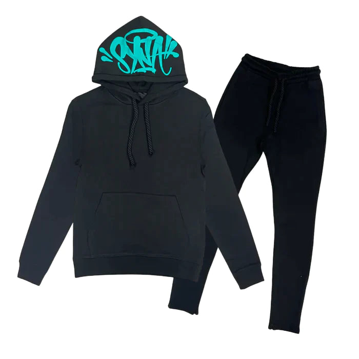 Syna World Logo Tracksuit - Black / Blue