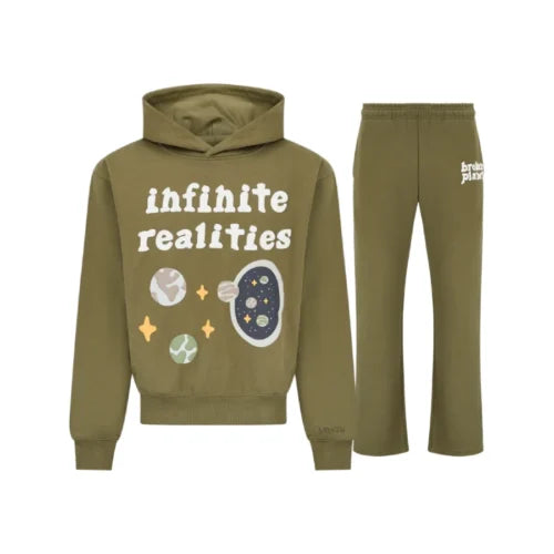 Broken Planet Tracksuit Olive Green