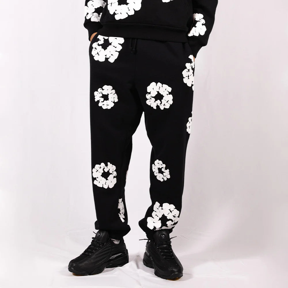 Denim Tears Jogging Trousers The Cotton Wreath Black