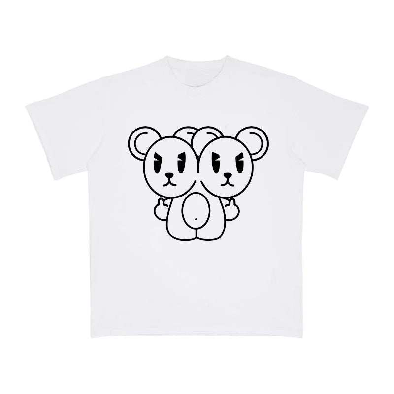 T-shirt Minus Two Mascot - White