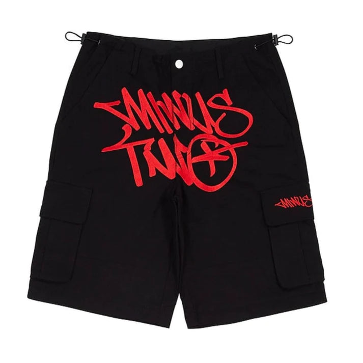 Short Minus Two - Black Red