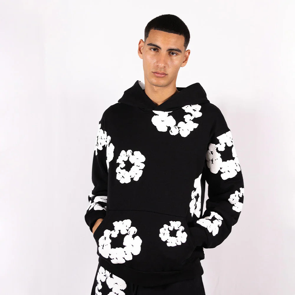 Denim Tears Hoodie The Cotton Wreath Black