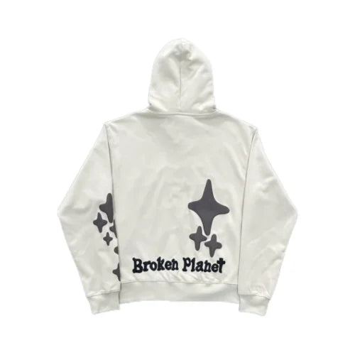 Broken Planet Market Alone But Not Lonely Hoodie White