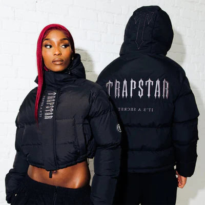 Trapstar Women's Decoded Hooded Puffer Jacket - Black