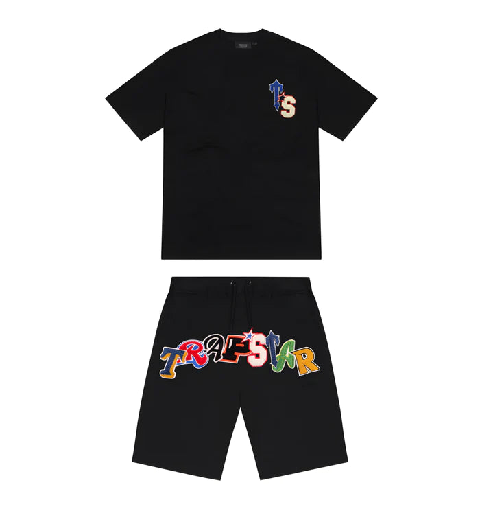 Trapstar - Wildcard Chenille Short Set - Black