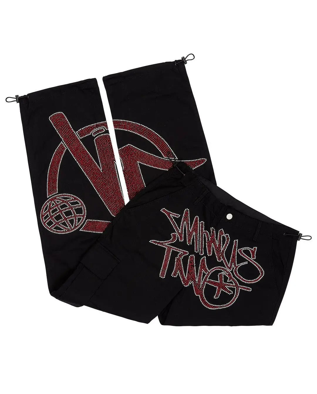 Cargo Minus Two - Black Red Rhinestone