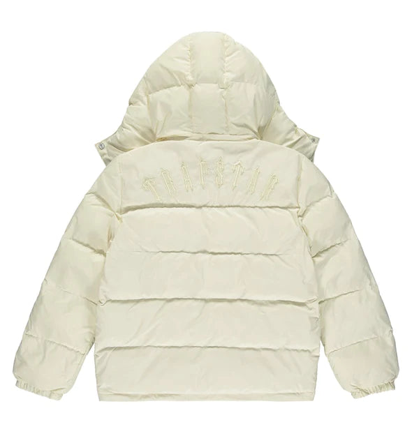 Trapstar Irongate Detachable Hooded Puffer Jacket - Cream