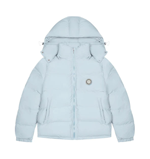 Trapstar Irongate Detachable Hooded Puffer Jacket - Ice Blue