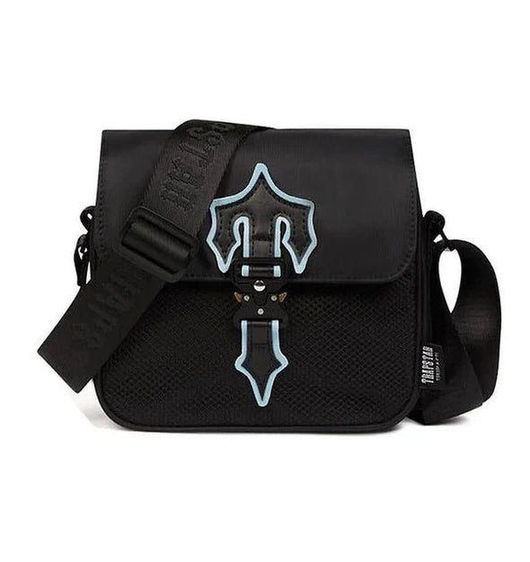 lrongate T Cross-boby bag - Black / Ice Blue