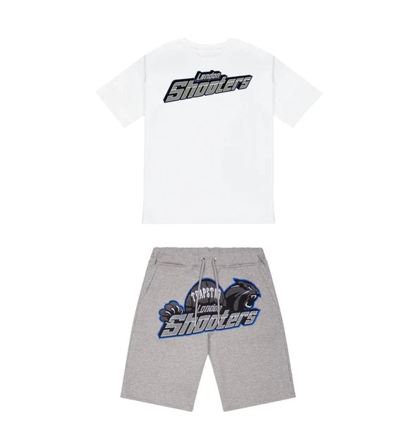 Trapstar Shooters Short Set - White / Grey